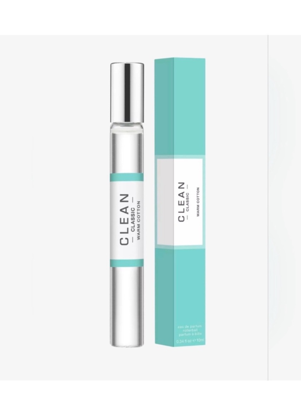Clean Classic Warm Cotton Eau de Parfum Rollerball .34 Oz Retail $35